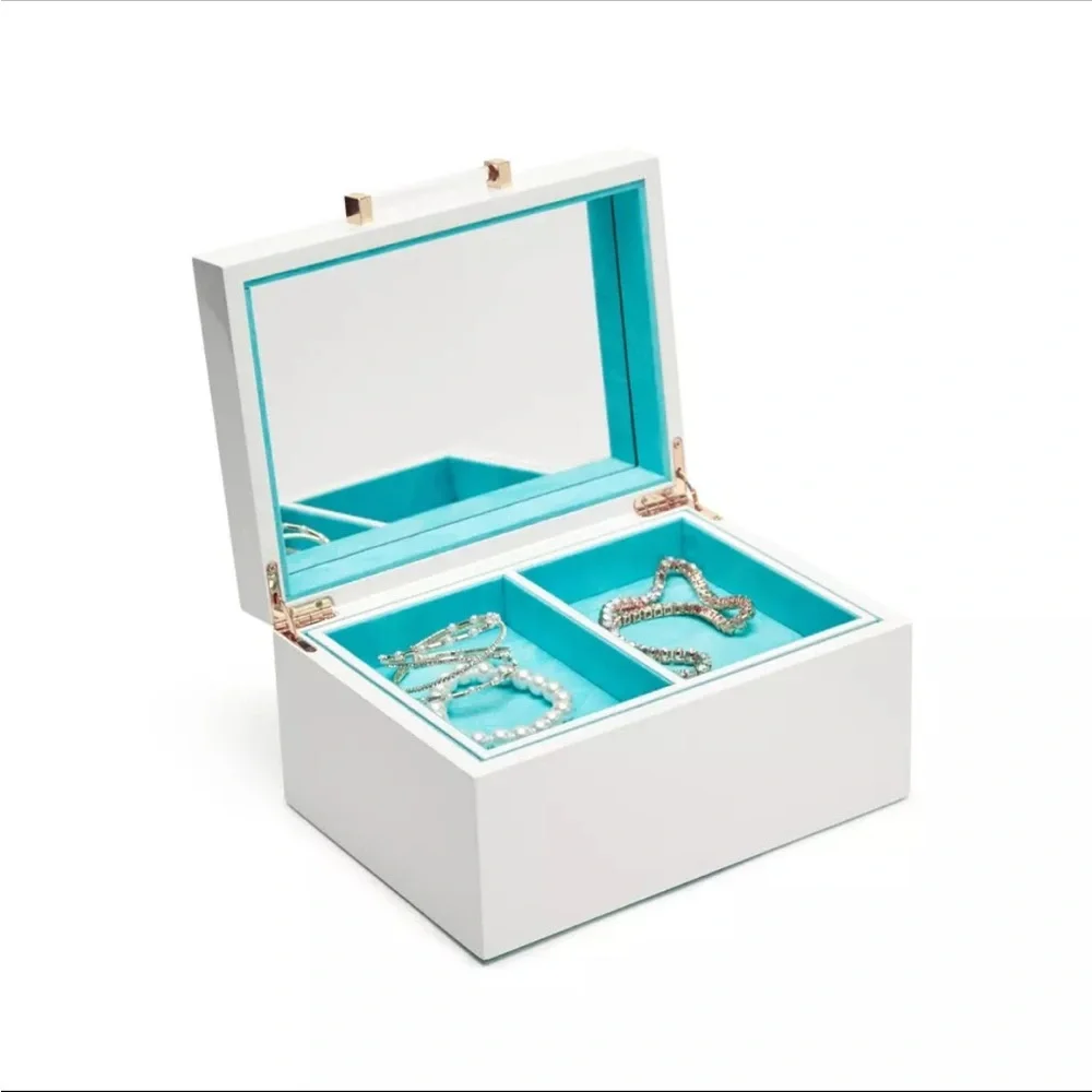 White Storage Box with Handle - Picture 2 of 4